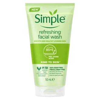 ژل شستشوی طراوت‌بخش سیمپل مخصوص پوست حساس