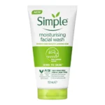 ژل شستشوی مرطوب‌کننده و ملایم صورت سیمپل