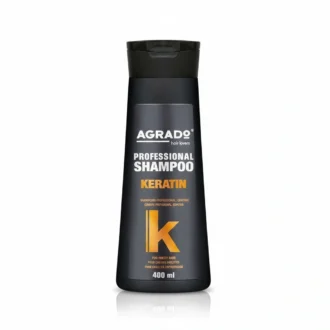 شامپو حرفه‌ای کراتینه آگرادو نرم‌کننده، ترمیم‌کننده و ضد وز - ۴۰۰ میل