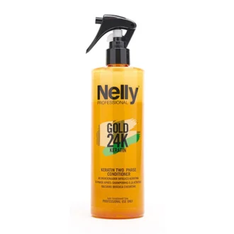 اسپری دو فاز گلد 24k عیار نلی مدل کراتین 400 میل