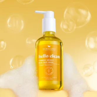ژل شستشوی روشن‌ کننده آکوا با زردچوبه هلو کلین | BIOBALANCE