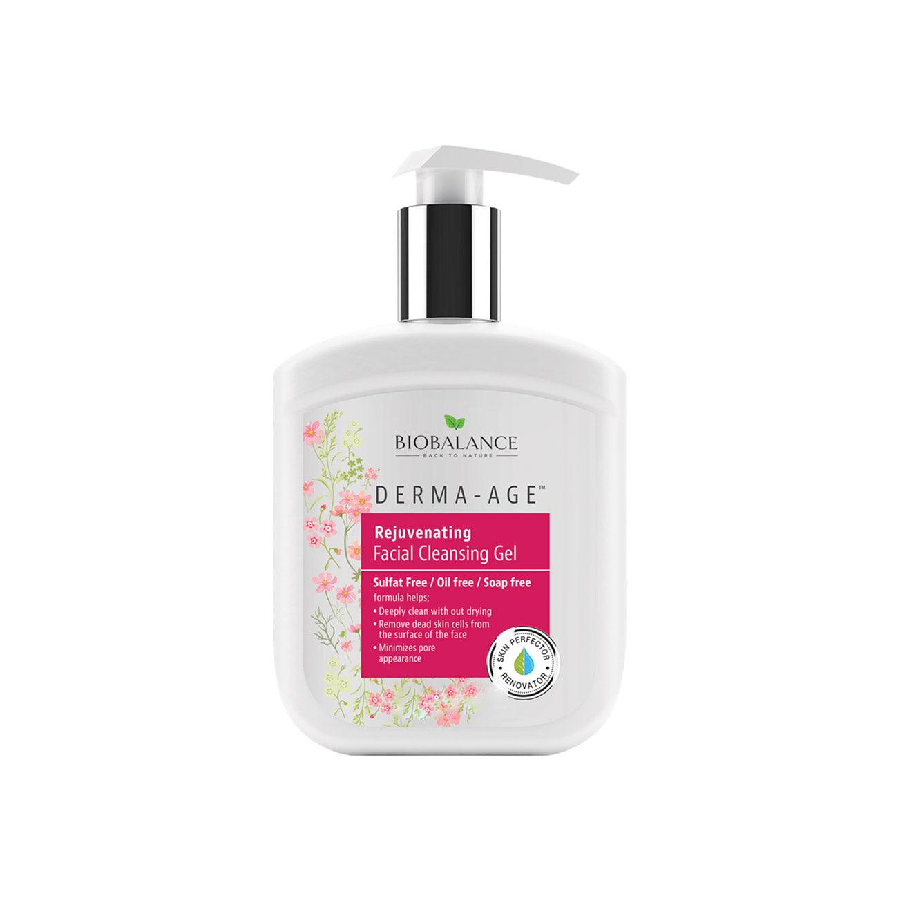 BIO-BALANCE-Derma-Age-Rejuvenating-Facial-Cleansing-Gel ژل شستشوی صورت بیوبالانس مدل Derma Age Cleansing Gel