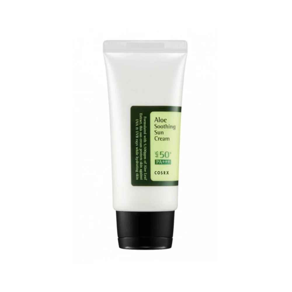 کرم ضد آفتاب و آبرسان کوزارکس حاوی عصاره آلوئه‌ورا SPF50
